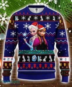 Frozen Ugly Christmas Sweater Blue 1 Amazing Gift Christmas Holiday Gift