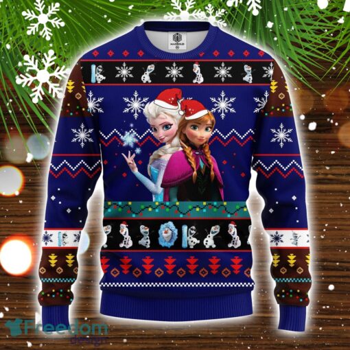 Frozen Ugly Christmas Sweater Blue 1 Amazing Gift Christmas Holiday Gift Product Photo 1