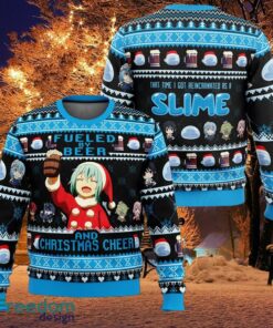Fueled By Beer That Time I Got Reincarnated as a Slime Knitted Christmas 3D Sweater Gift For Adult