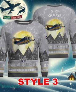 G-21 Goose G21 Aircraft Moonlight Multi Color Knitted Christmas Sweater AOP Gift For Men And Women - G-21 Goose G21 Aircraft Moonlight Ugly Christmas Sweater_5