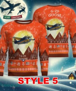 G-21 Goose G21 Aircraft Moonlight Multi Color Knitted Christmas Sweater AOP Gift For Men And Women - G-21 Goose G21 Aircraft Moonlight Ugly Christmas Sweater_9