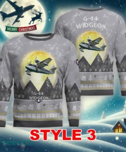 G-44 Widgeon G44 Aircraft Moonlight Multi Color Ugly Christmas 3D Sweater Gift For Men And Women - G-44 Widgeon G44 Aircraft Moonlight Ugly Christmas Sweater_21