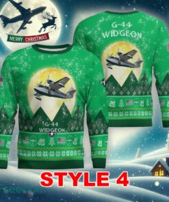 G-44 Widgeon G44 Aircraft Moonlight Multi Color Ugly Christmas 3D Sweater Gift For Men And Women - G-44 Widgeon G44 Aircraft Moonlight Ugly Christmas Sweater_26