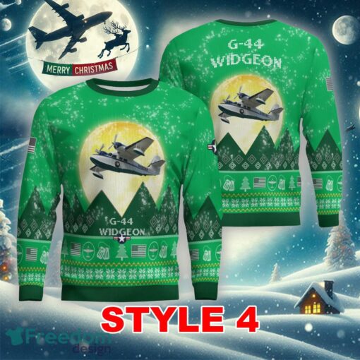 G-44 Widgeon G44 Aircraft Moonlight Multi Color Ugly Christmas 3D Sweater Gift For Men And Women - G-44 Widgeon G44 Aircraft Moonlight Ugly Christmas Sweater_26