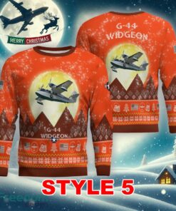 G-44 Widgeon G44 Aircraft Moonlight Multi Color Ugly Christmas 3D Sweater Gift For Men And Women - G-44 Widgeon G44 Aircraft Moonlight Ugly Christmas Sweater_41