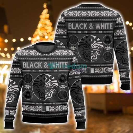 Game of Thrones, Valar Morghulis Christmas Ugly Sweater 3D Printed Sweater Christmas Gift Product Photo 1