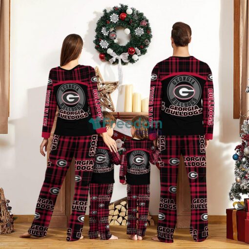 Georgia Bulldogs Custom Name Pajamas Set For Family Sport Team Pajamas Christmas Gift Product Photo 2