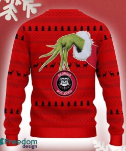 Georgia Bulldogs Grinch Driving Funny 3D Ugly Christmas Sweater For Men Women - Georgia Bulldogs Christmas Sweater Grinch Driving Photo 3