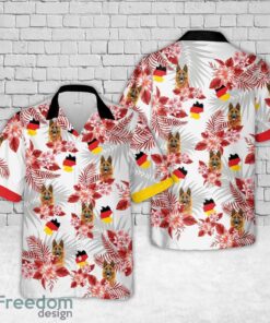 German Shepherd Germany Flag Hawaiian Shirt