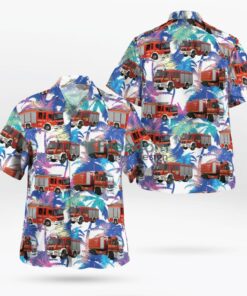 Germany, Munich Volunteer Fire Department Hawaiian Shirt Product Photo 1