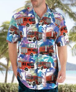 Germany, Munich Volunteer Fire Department Hawaiian Shirt Product Photo 4