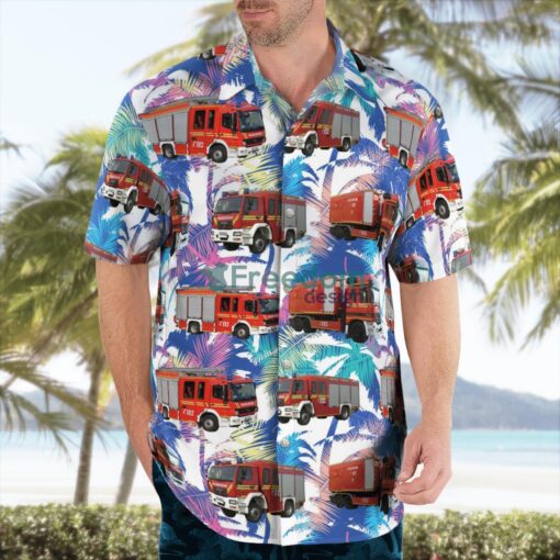 Germany, Munich Volunteer Fire Department Hawaiian Shirt Product Photo 4