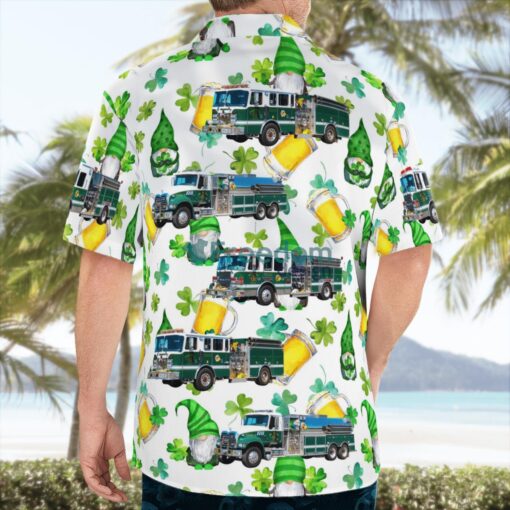 Gettysburg, Adams County, Pennsylvania, Heidlersburg Fire Company, St Patrick's Day Hawaiian Shirt Product Photo 2