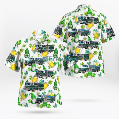 Gettysburg, Adams County, Pennsylvania, Heidlersburg Fire Company, St Patrick's Day Hawaiian Shirt Product Photo 1