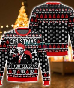 Glengarry Glen Ross Christmas Ugly Sweater 3D Printed Sweater Christmas Gift Black Sweater