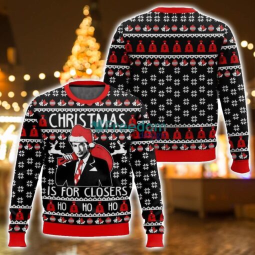 Glengarry Glen Ross Christmas Ugly Sweater 3D Printed Sweater Christmas Gift Black Sweater Product Photo 1