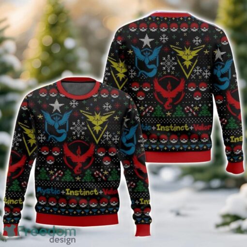 Go Trainers, Pokemon Christmas Ugly Christmas Sweater 3D All Printed Sweater Christmas Gift Product Photo 1