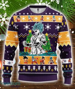 Goku Blue Dragon Ball Ugly Christmas Sweater Amazing Gift Christmas Holiday Gift Product Photo 1