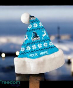 Gold Coast Titans NRL Personalized Santa Hat For Christmas Season
