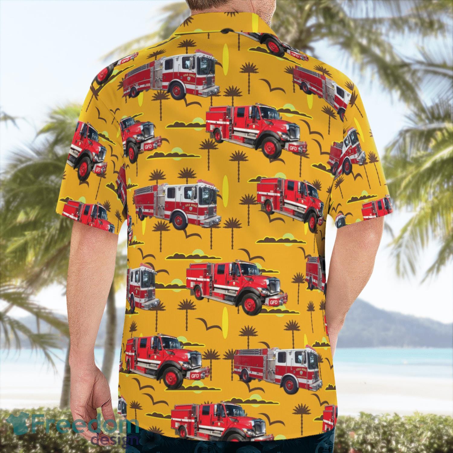Gold Ridge Fire Protection District Hawaiian Shirt Beach Shirt Gold Ridge Fire Protection District Hawaiian Shirt Beach Shirt Product Photo 2