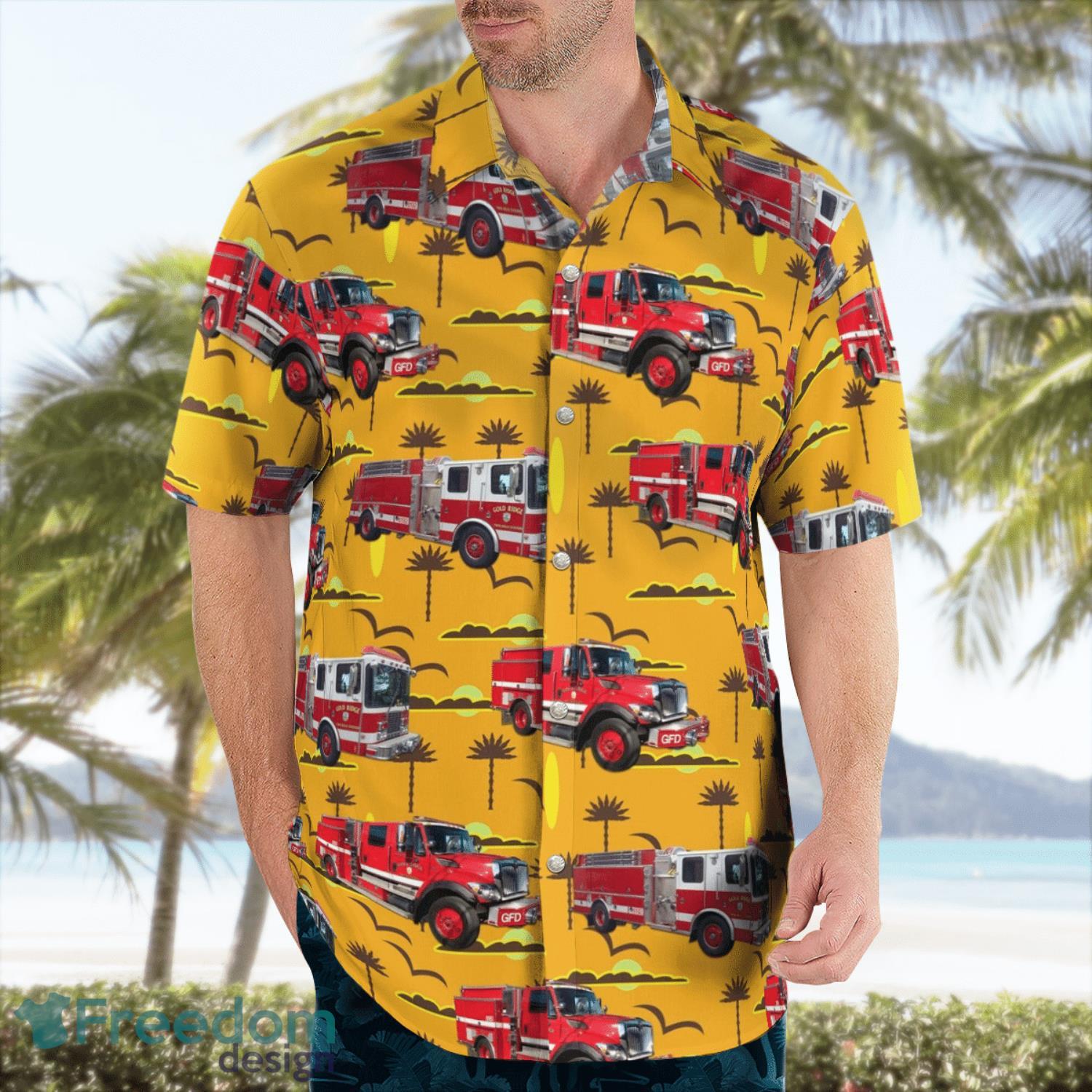Gold Ridge Fire Protection District Hawaiian Shirt Beach Shirt Gold Ridge Fire Protection District Hawaiian Shirt Beach Shirt Product Photo 4