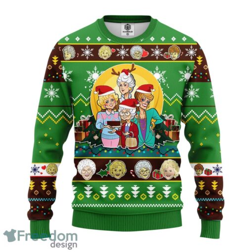 Golden Girls Ugly Christmas Sweater Green 1 Amazing Gift Christmas Holiday Gift Product Photo 1