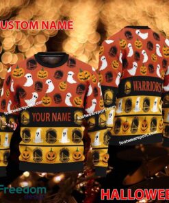 Golden State Warriors Personalized Logo Pattern Knitted Xmas 3D Sweater Gift For Men And Women