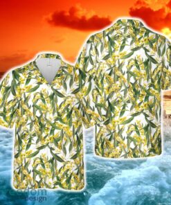 Golden Wattle (Acacia pycnantha)  Australia’s National Flower Hawaiian Shirt