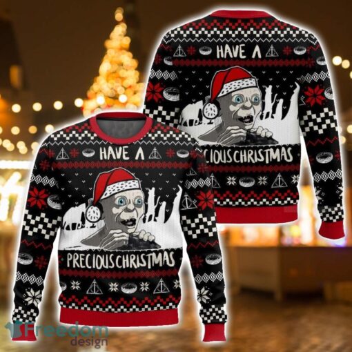 Gollum have a precious Christmas, Lord of the Ring Christmas Ugly Christmas Sweater 3D All Printed Sweater Christmas Gift Product Photo 1