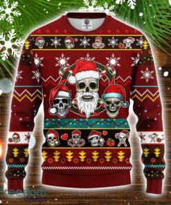 Goth Ugly Christmas Sweater Red Brown 1 Amazing Gift Christmas Holiday Gift Product Photo 1