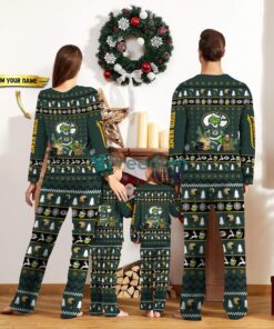 Green Bay Packers Pajamas Sport Team Pajama Set Christmas Gift For Family Custom Name Unique Gift Product Photo 2