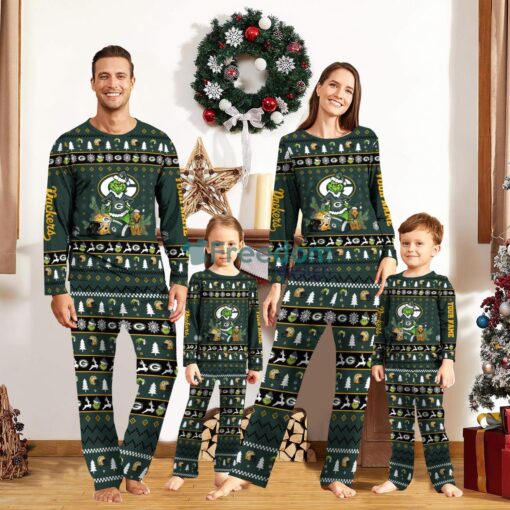 Green Bay Packers Pajamas Sport Team Pajama Set Christmas Gift For Family Custom Name Unique Gift Product Photo 1