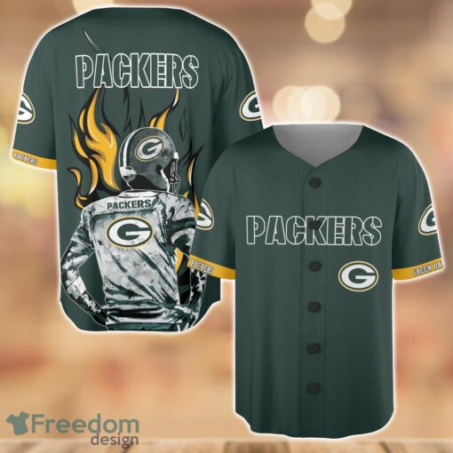 Green Bay Packers Wave Player Baseball Jersey Shirt For Team Product Photo 1