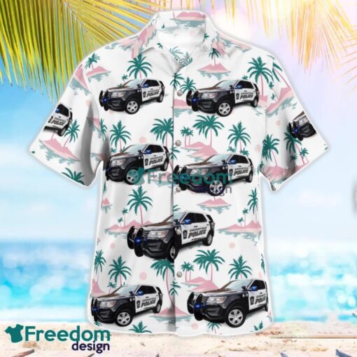 Greenfield, Mass Police Department 3D Hawaiian Shirt Product Photo 2