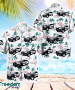 Greenfield, Mass Police Department 3D Hawaiian Shirt Product Photo 1