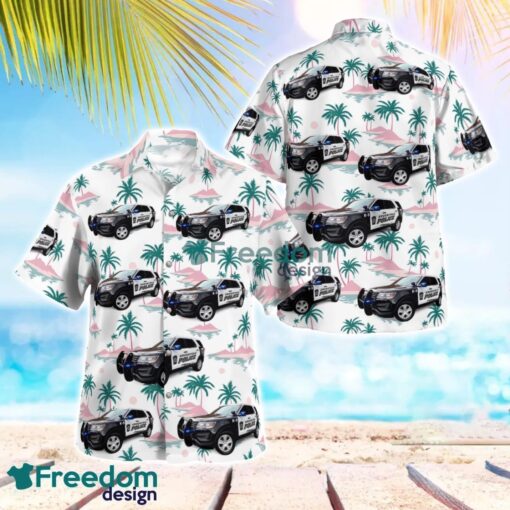 Greenfield, Mass Police Department 3D Hawaiian Shirt Product Photo 1