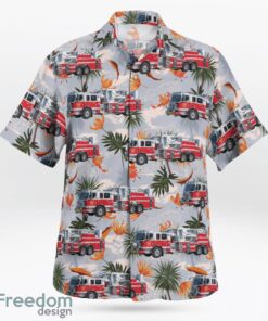 Greensboro Fire Department Greensboro, North Carolina Hawaiian Shirt Beach Shirt Product Photo 2