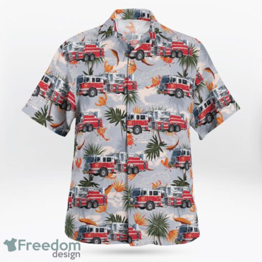 Greensboro Fire Department Greensboro, North Carolina Hawaiian Shirt Beach Shirt Product Photo 2