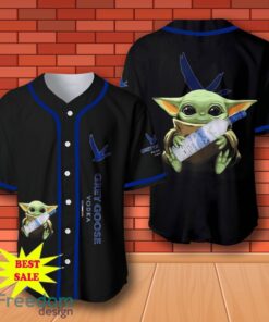 Grey Goose Vodka Baby Yoda Baseball Jersey for All Genders