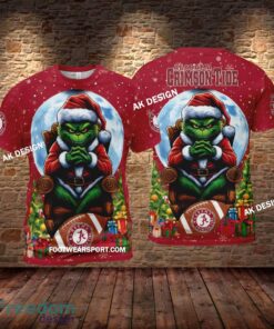 Grinch Christmas Alabama Crimson TideHoodie AOP, Tshirt, 3D Sweater AOP - Grinch Christmas Alabama Crimson TideHoodie AOP, Tshirt, 3D Sweater AOP Photo 2