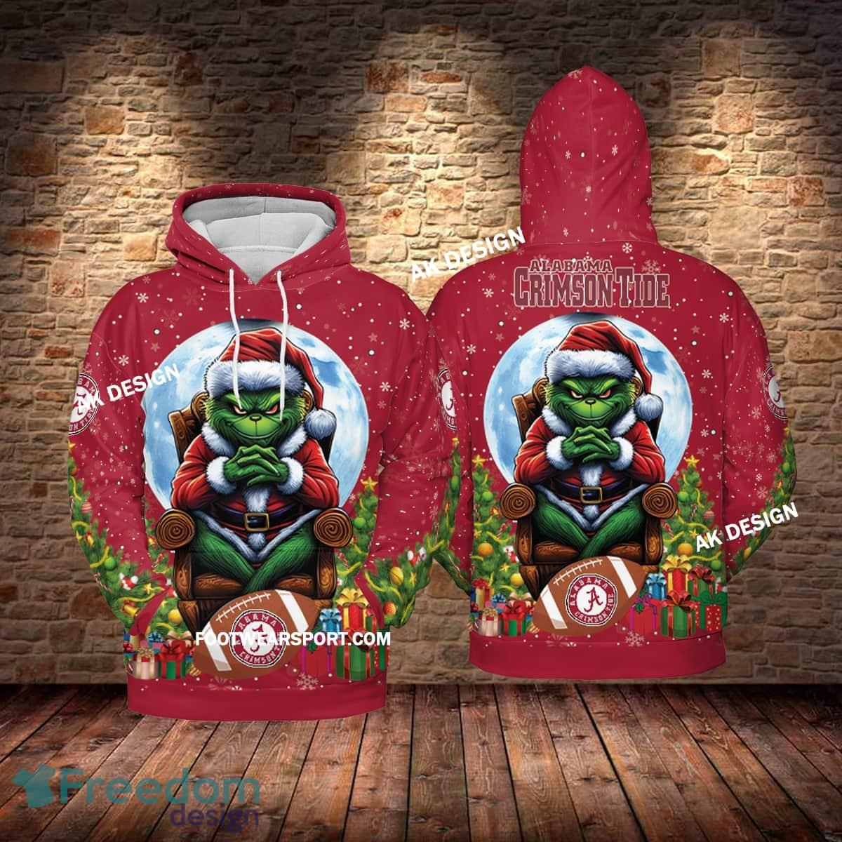 Grinch Christmas Alabama Crimson TideHoodie AOP, Tshirt, 3D Sweater AOP image Grinch Christmas Alabama Crimson TideHoodie AOP, Tshirt, 3D Sweater AOP - Grinch Christmas Alabama Crimson TideHoodie AOP, Tshirt, 3D Sweater AOP Photo 1