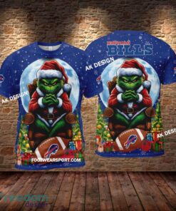 Grinch Christmas Buffalo Bills Hoodie AOP, Tshirt, 3D Sweater - Grinch Christmas Buffalo BillsHoodie AOP, Tshirt, 3D Sweater AOP Photo 2