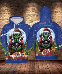Grinch Christmas Buffalo Bills Hoodie AOP, Tshirt, 3D Sweater