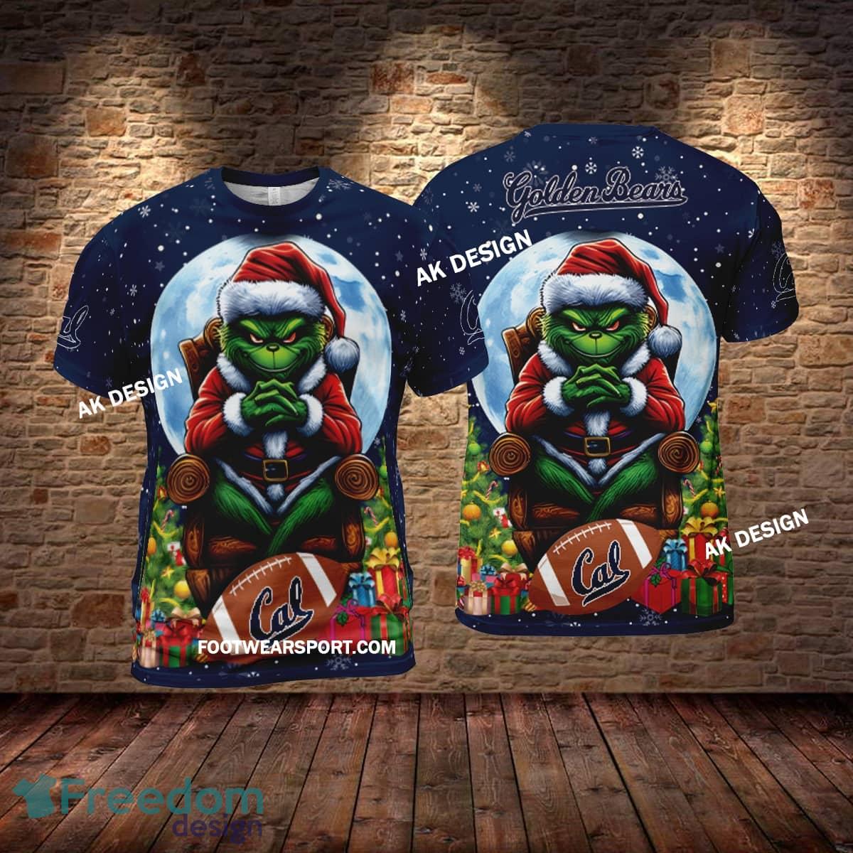 Grinch Christmas California Golden Bears Hoodie AOP, Tshirt, 3D Sweater image Grinch Christmas California Golden Bears Hoodie AOP, Tshirt, 3D Sweater - Grinch Christmas California Golden BearsHoodie AOP, Tshirt, 3D Sweater AOP Photo 2