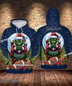 Grinch Christmas California Golden Bears Hoodie AOP, Tshirt, 3D Sweater