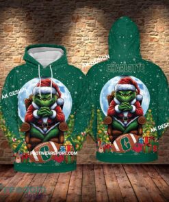 Grinch Christmas Charlotte 49ers Hoodie AOP, Tshirt, 3D Sweater