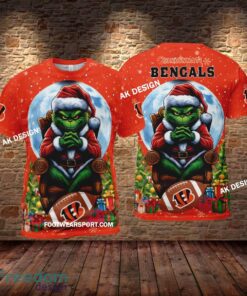 Grinch Christmas Cincinnati Bengals Hoodie AOP, Tshirt, 3D Sweater - Grinch Christmas Cincinnati BengalsHoodie AOP, Tshirt, 3D Sweater AOP Photo 2