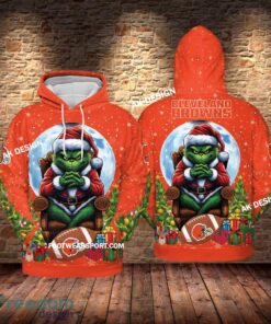 Grinch Christmas Cleveland Browns Hoodie AOP, Tshirt, 3D Sweater Grinch Christmas Cleveland Browns Hoodie AOP, Tshirt, 3D Sweater
