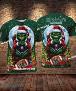Grinch Christmas Hawaii Rainbow Warriors Hoodie AOP, Tshirt, 3D Sweater - Grinch Christmas Hawaii Rainbow WarriorsHoodie AOP, Tshirt, 3D Sweater AOP Photo 2