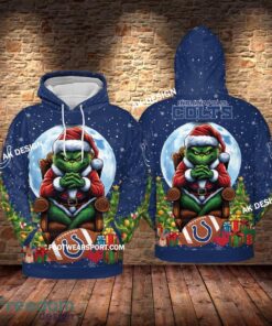 Grinch Christmas Indianapolis Colts Hoodie AOP, Tshirt, 3D Sweater